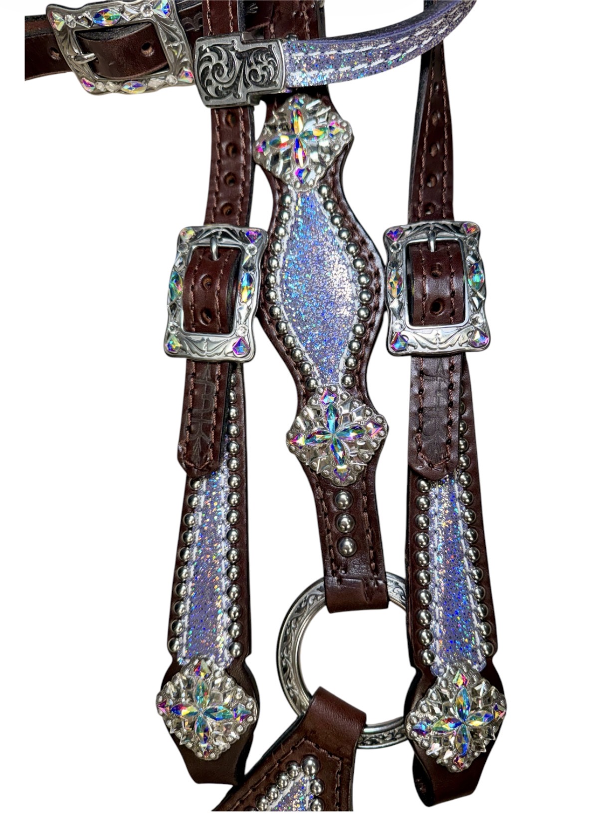 Rockn’ Wilsons Gladiator Style Lilac Shimmer & Crystals - Image 2