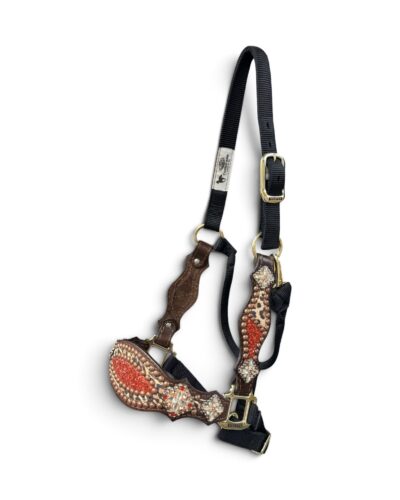 Rockn' Wilsons Chunky Red Glitter w/ Cheetah Halter