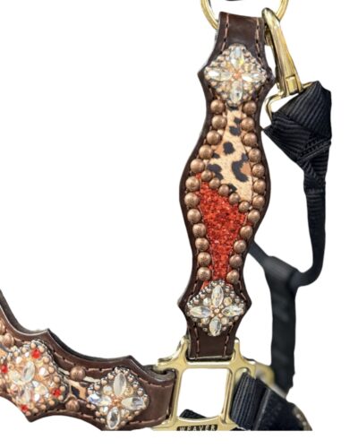 Alternative view of Rockn' Wilsons Chunky Red Glitter w/ Cheetah Halter