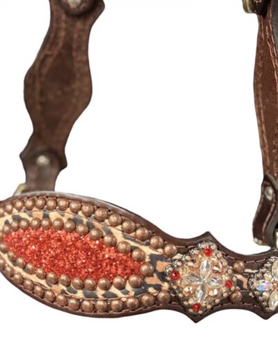 Rockn' Wilsons Chunky Red Glitter w/ Cheetah Halter - Image 3