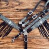 Rockn' Wilsons Black w/ Silver Glitter Single Layer with Fringe Ties