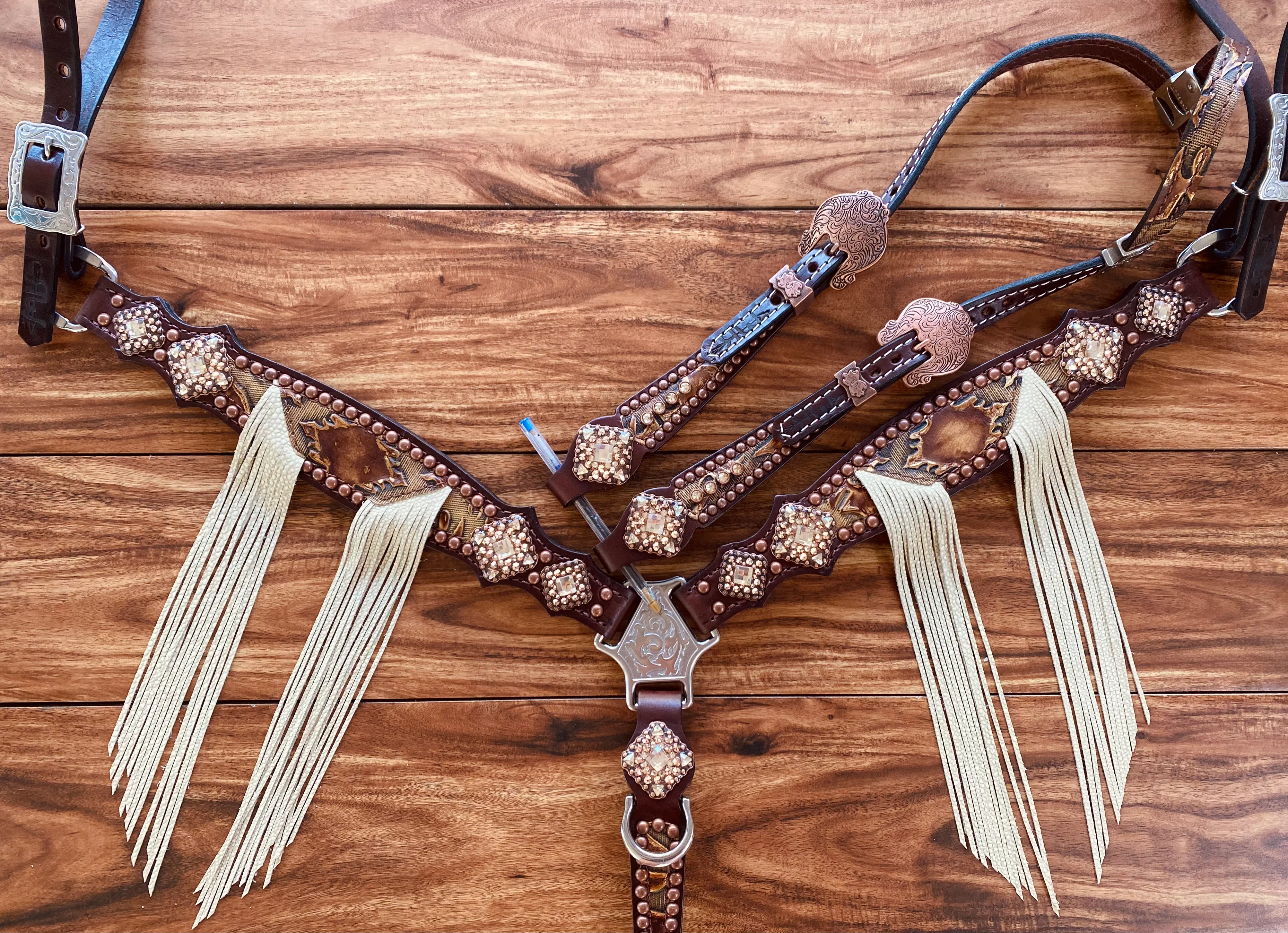 Rockn' Wilsons Brown Aztec w/ Stingray Fringe