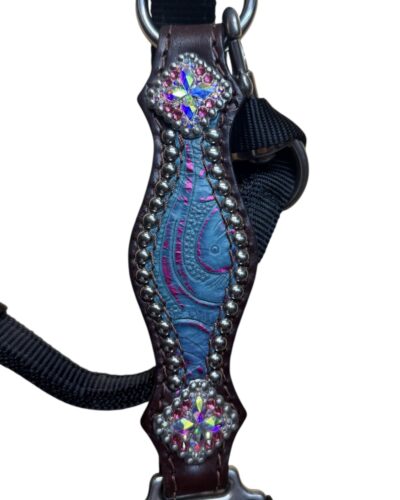 Alternative view of Rockn' Wilsons Purple Croc & Pink Crystals Halter
