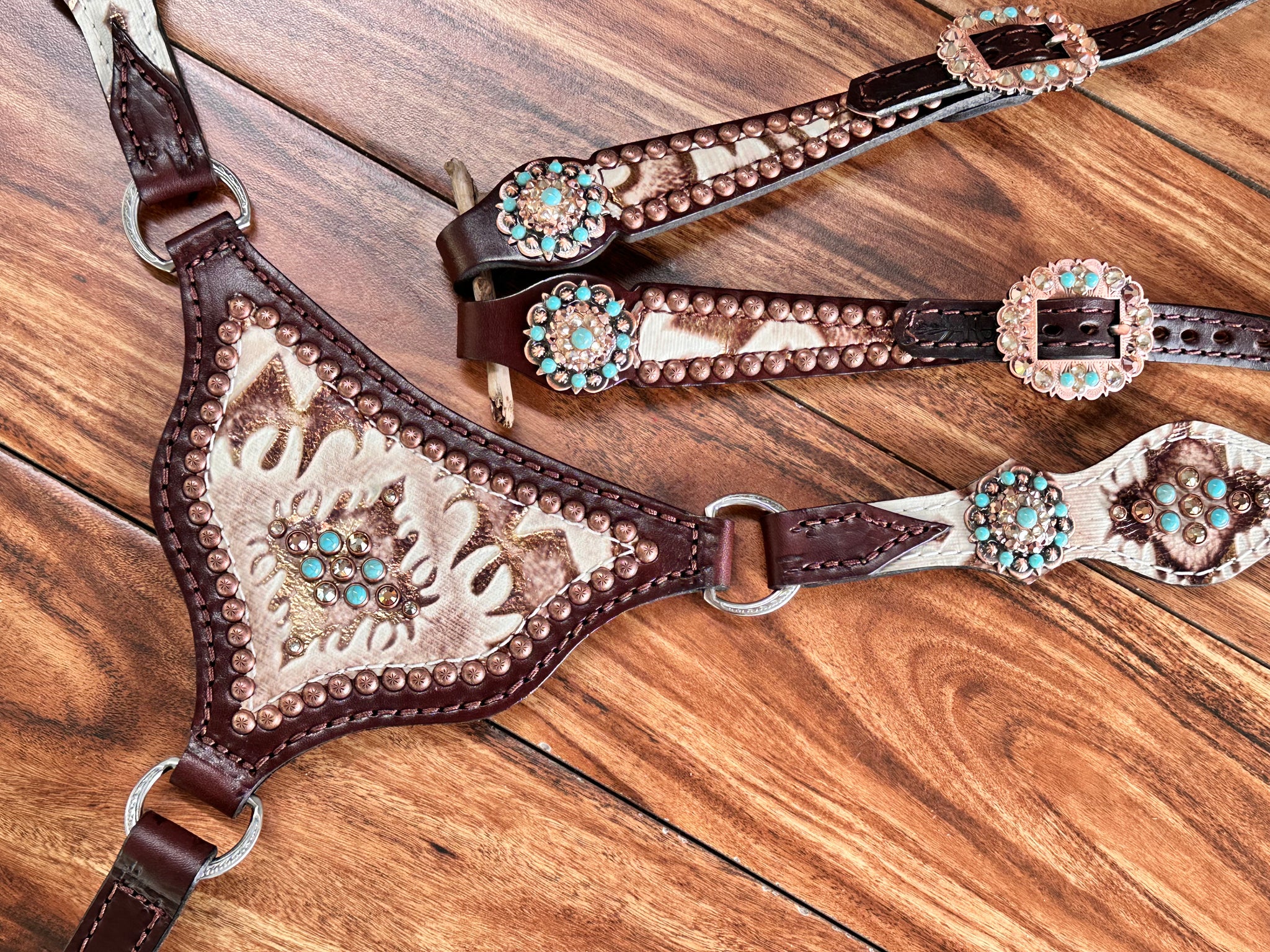 Rockn' Wilsons Gladiator White Laredo w/ Turquoise - Image 4