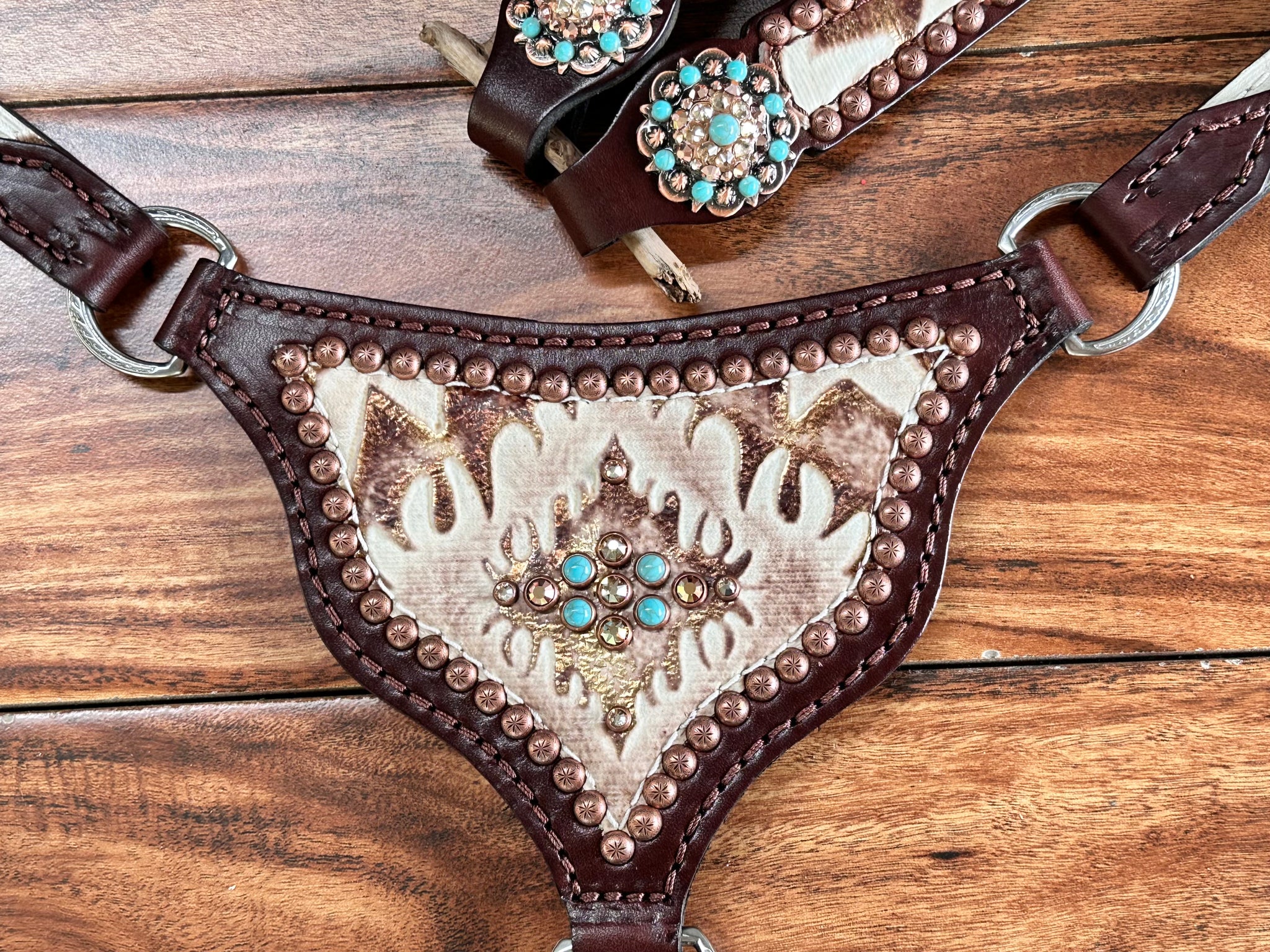 Rockn' Wilsons Gladiator White Laredo w/ Turquoise - Image 5