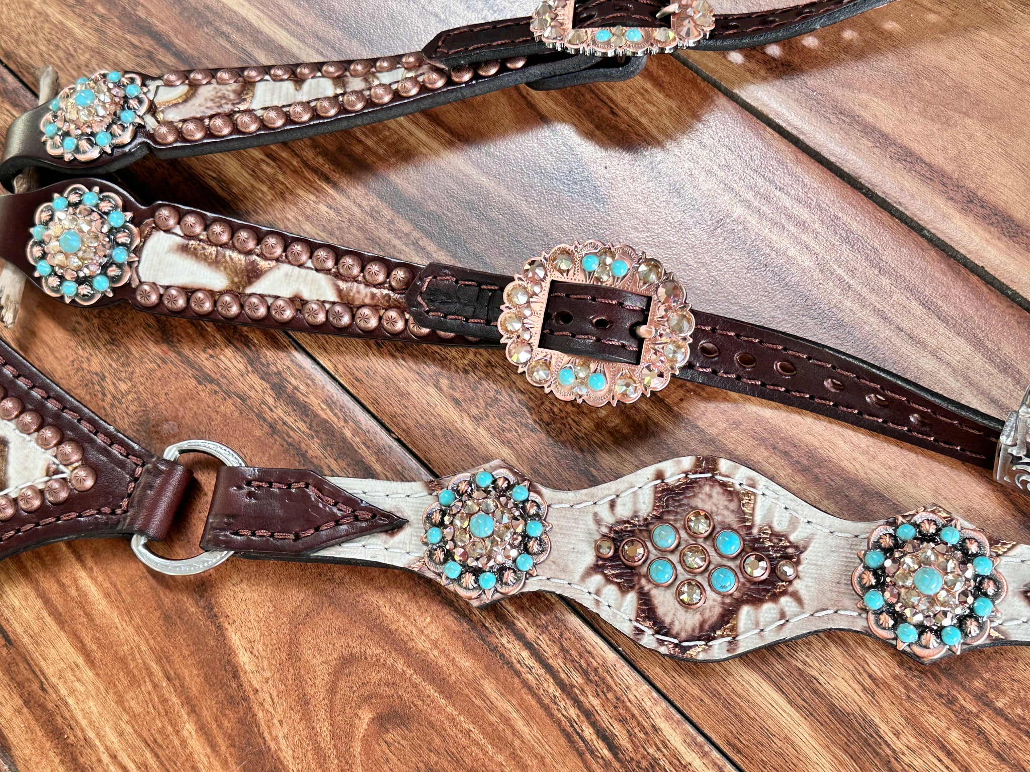 Rockn' Wilsons Gladiator White Laredo w/ Turquoise - Image 6