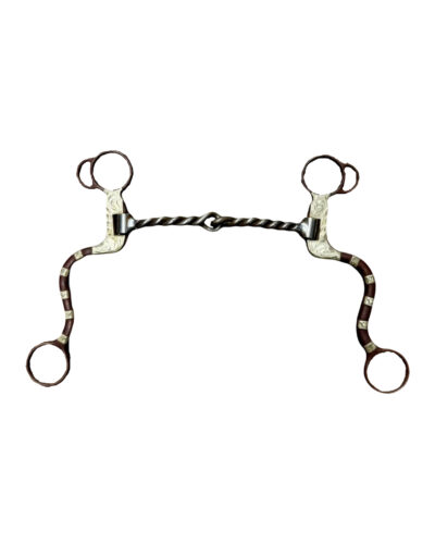Brown Iron Twisted Wire Snaffle Bit