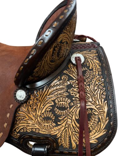 15'' Custom Circle Y Dawson Barrel Saddle - Image 5