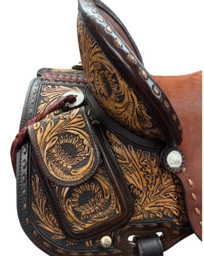 15'' Custom Circle Y Dawson Barrel Saddle - Image 3