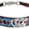 Electric Aces Painted Leather Wither Straps