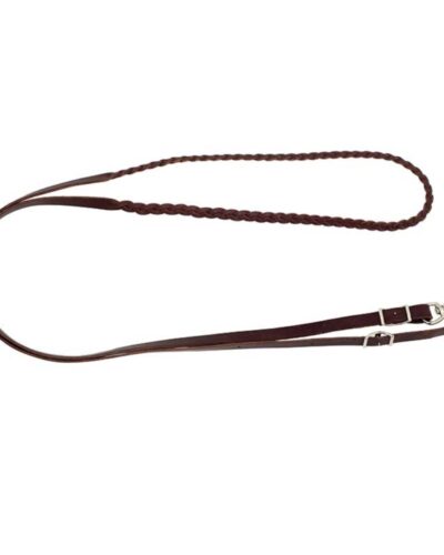 3 Plait Latigo Leather Roping Reins