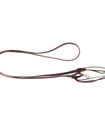 Pineapple Knot Latigo Leather Roping Reins
