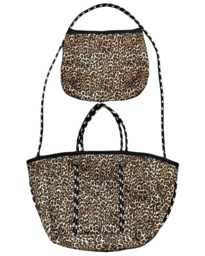 Brown Leopard Tote Bag