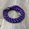 Purple, Grey & Black Braided Contest Rein