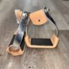 Angled & Twisted Aluminum Stirrups w/ Rubber Tread