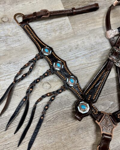 Alternative view of Blackwater Gator Headstall & Breastcollar Set