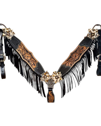 Circle Y Wildcard Breastcollar w/ Fringe