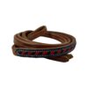 Black Gator Print & Red Buckstitch Whip