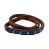 Blue Snake Print Over and Under