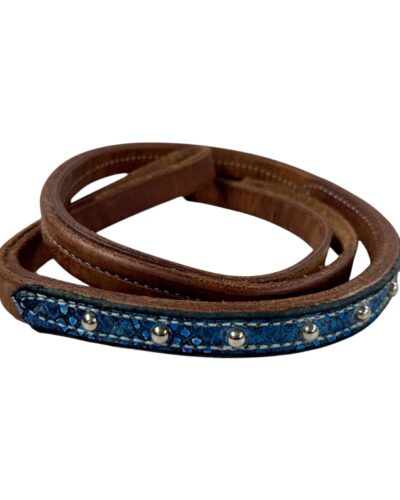 Blue Snake Print Over and Under