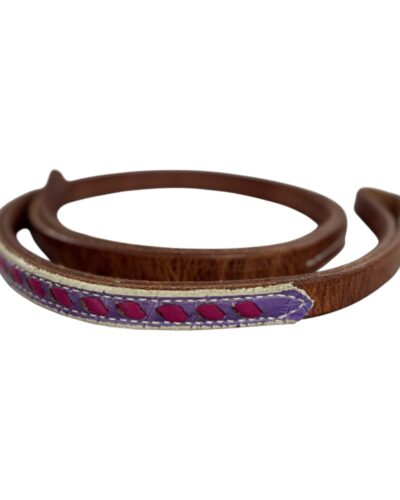 Purple Gator & Pink Buckstitch Over & Under