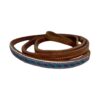Purple Gator & Turquoise Buckstitch Whip