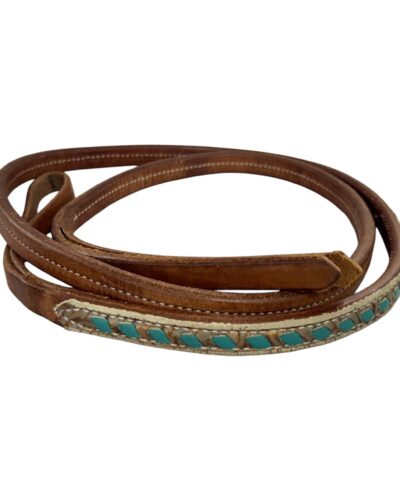 Turquoise Buckstitched Over & Under