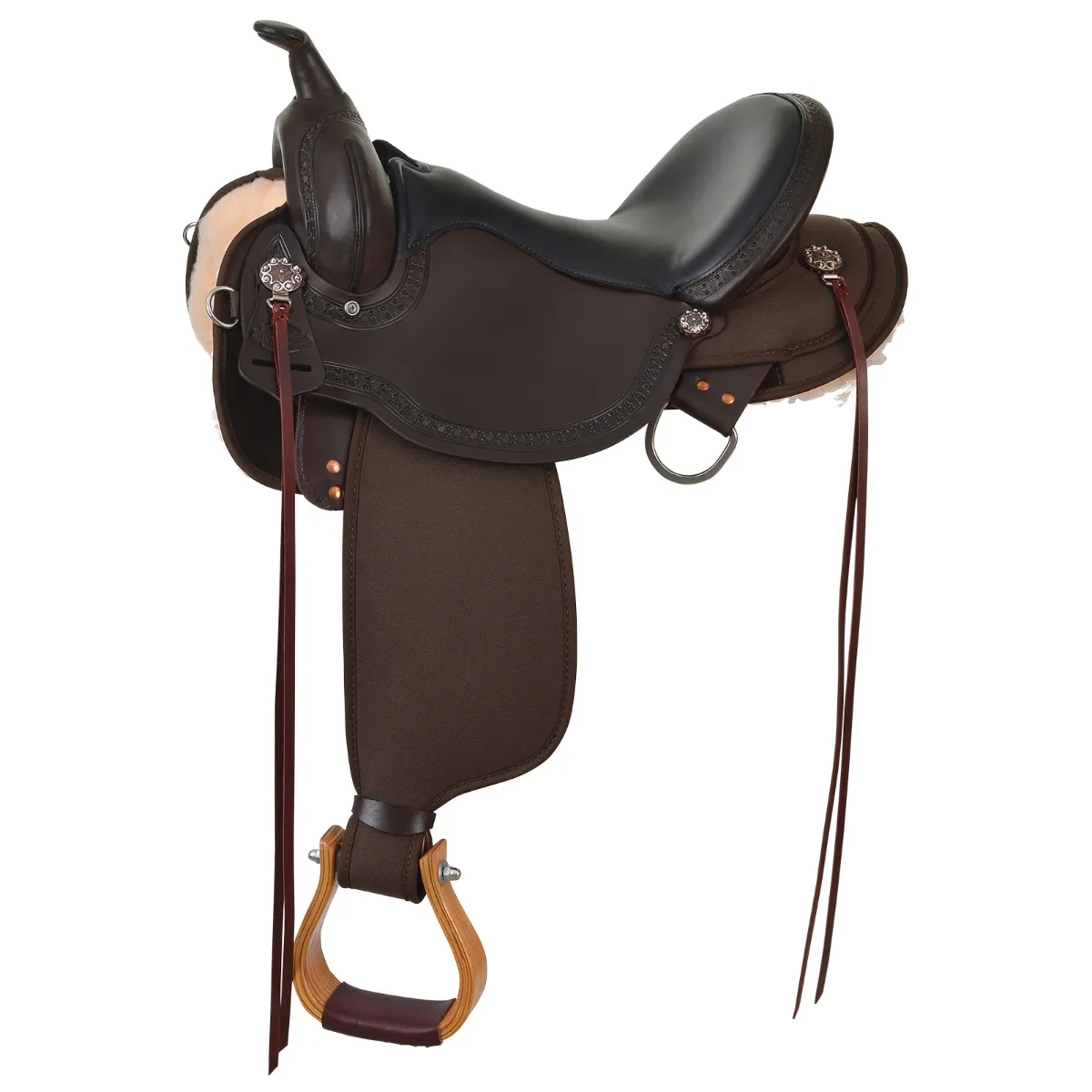 Circle Y High Horse Rosebud Cordura Trail Saddle