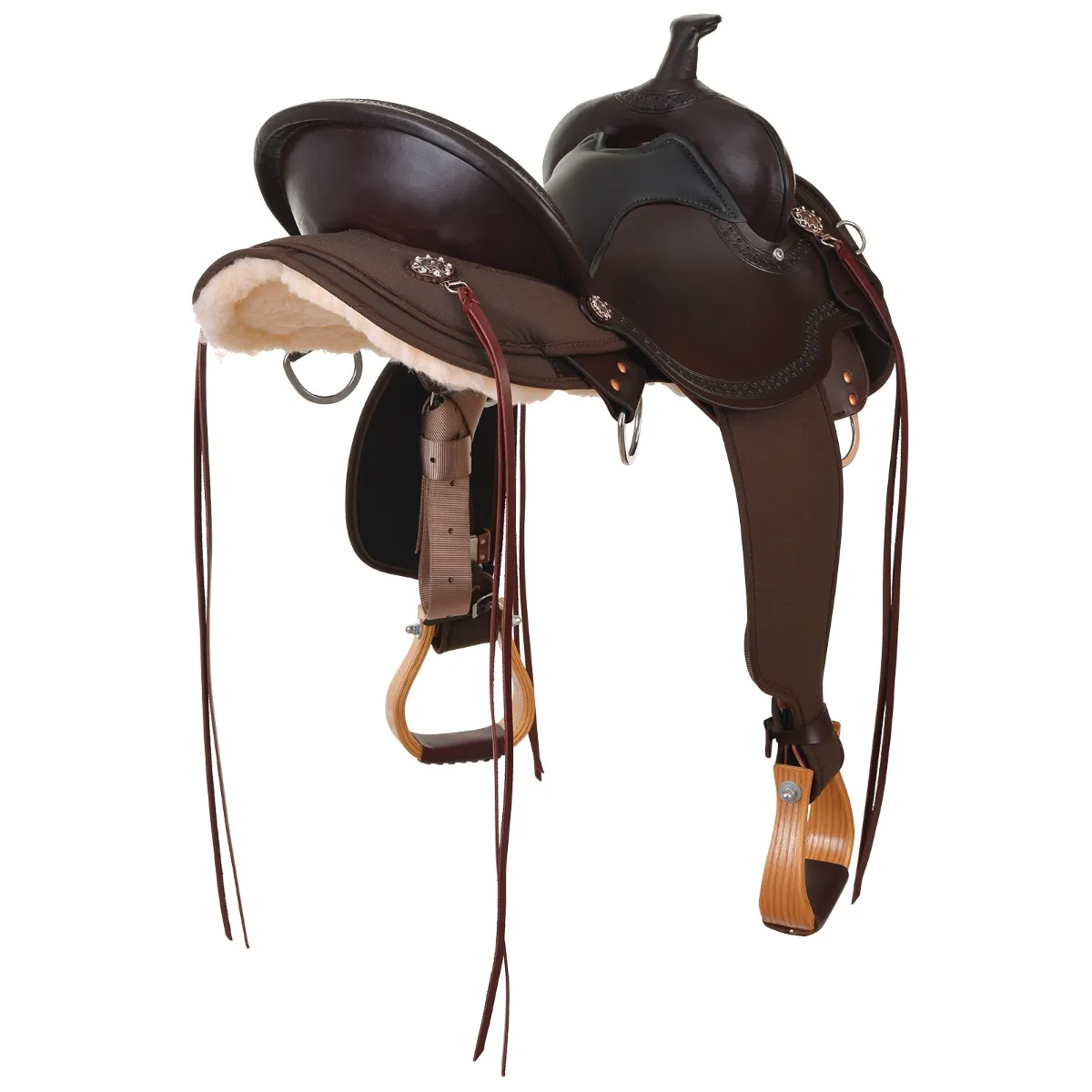 Circle Y High Horse Rosebud Cordura Trail Saddle - Image 2