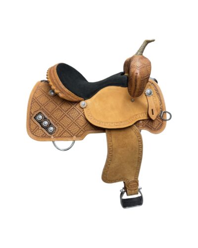 14.5’’ Brett Monroe Signature Series Barrel Saddle - Image 2