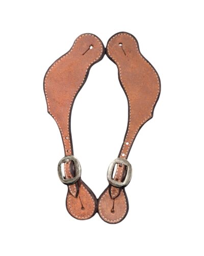 Heavy Oiled Roughout Spur Straps