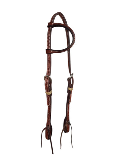 Barbed Wire Tooled 1-Ear Headstall