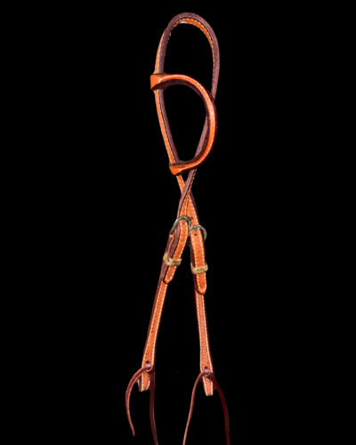 Basketweave Tooled 1-Ear Headstall