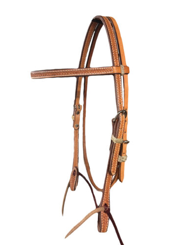 Basketweave Tooled Browband Headstall