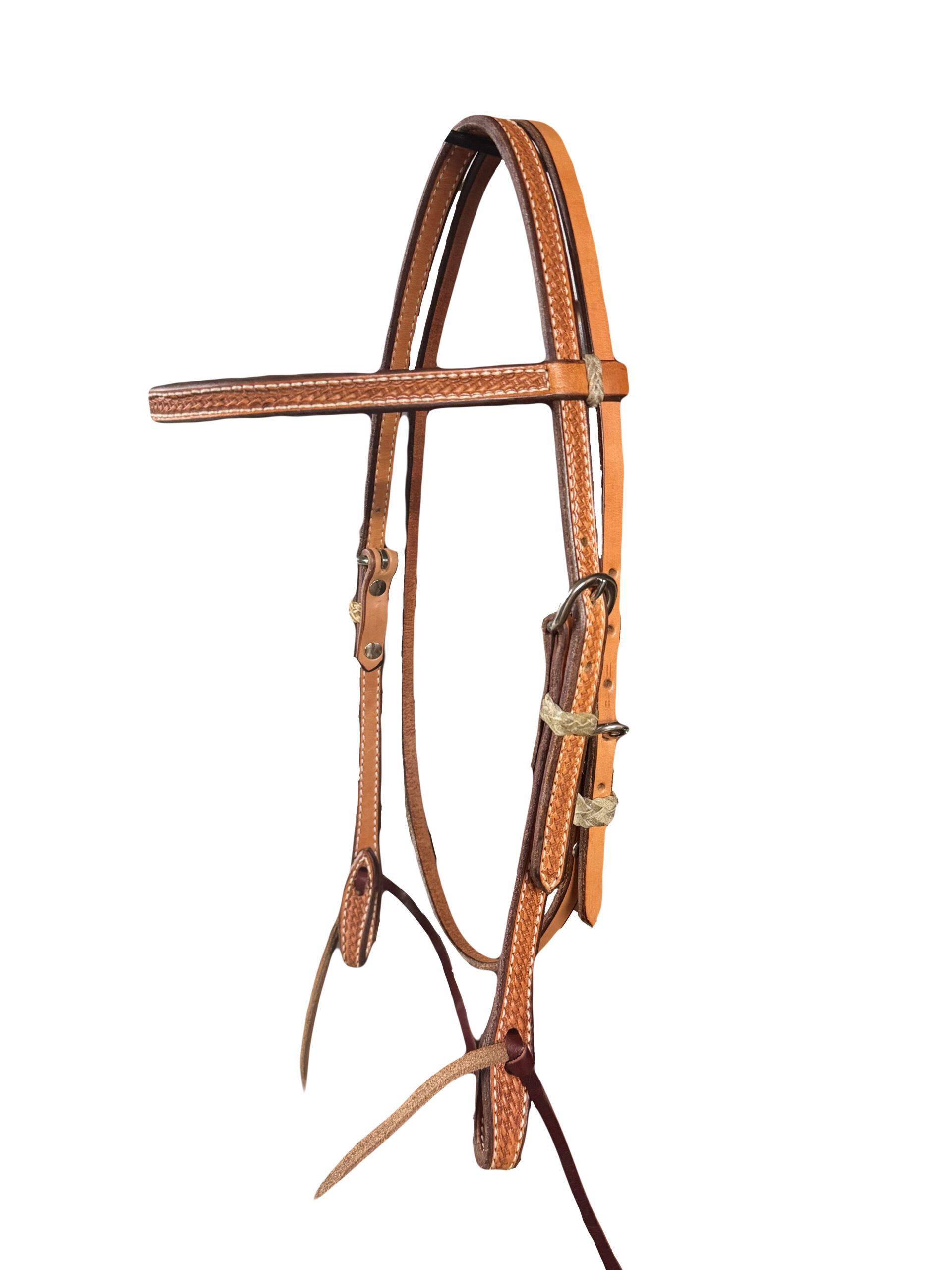 Basketweave Tooled Browband Headstall