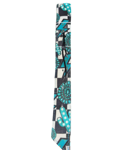 Turquoise Glass Off Billet & Tie Strap Set