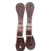Toddler Size Latigo Leather Spur Straps
