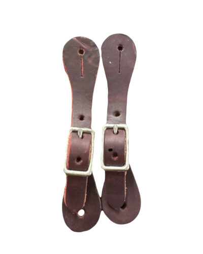 Toddler Size Latigo Leather Spur Straps