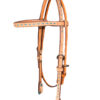 Roughout Turquoise Buckstitched Browband Headstall