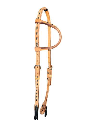 Roughout Buckstitched 1-Ear Headstall