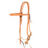 Harness Leather Small Dotted Browband Headstall