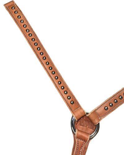 Alternative view of Large Dotted Natural Harness Leather Breastcollar