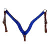 Circle Y Royal Blue Marfa Light Suede Breast Collar