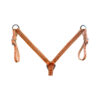 Large Dotted Natural Harness Leather Breastcollar