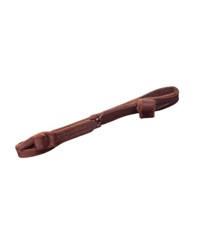 Latigo Leather Button Curb Strap