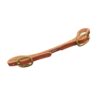 Natural Leather Rolled & Stitched Curb Strap