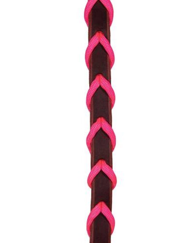 Professionals Choice Pony Burgundy Reins w/ Colored Lacing - Image 2