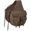 Brown Oiled Leather Saddle Bag