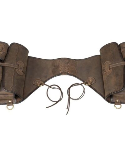 Alternative view of Brown Oiled Leather Saddle Bag