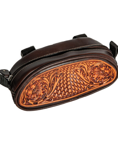 Professionals Choice Tooled Leather Pommel Bag